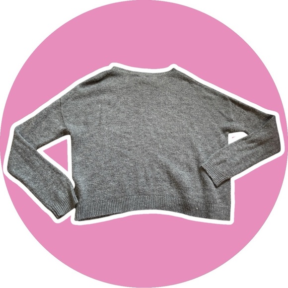 Calvin Klein Jeans // Gray Knit Top - Picture 7 of 7